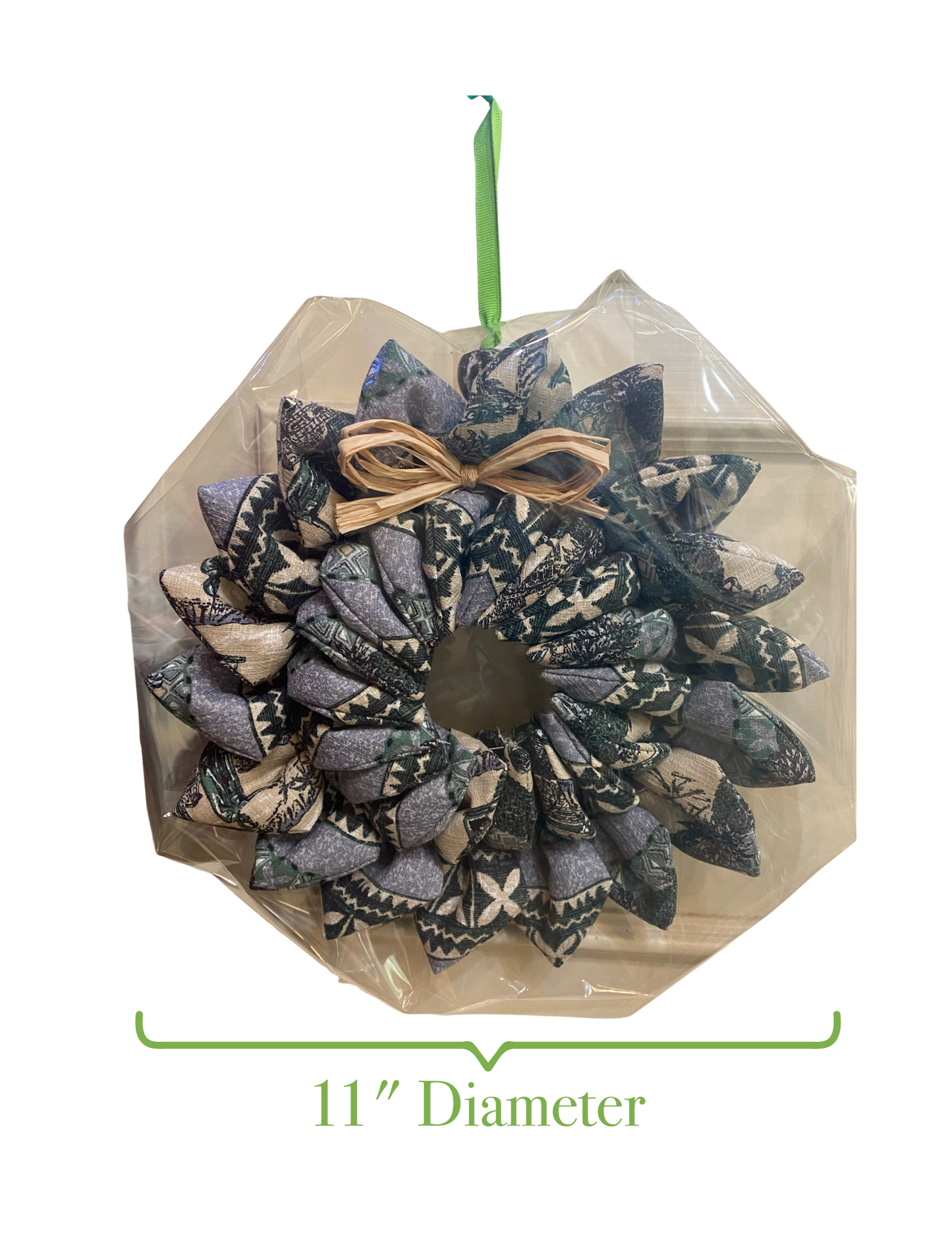 Handmade Christmas Wreath Pasifika Motifs