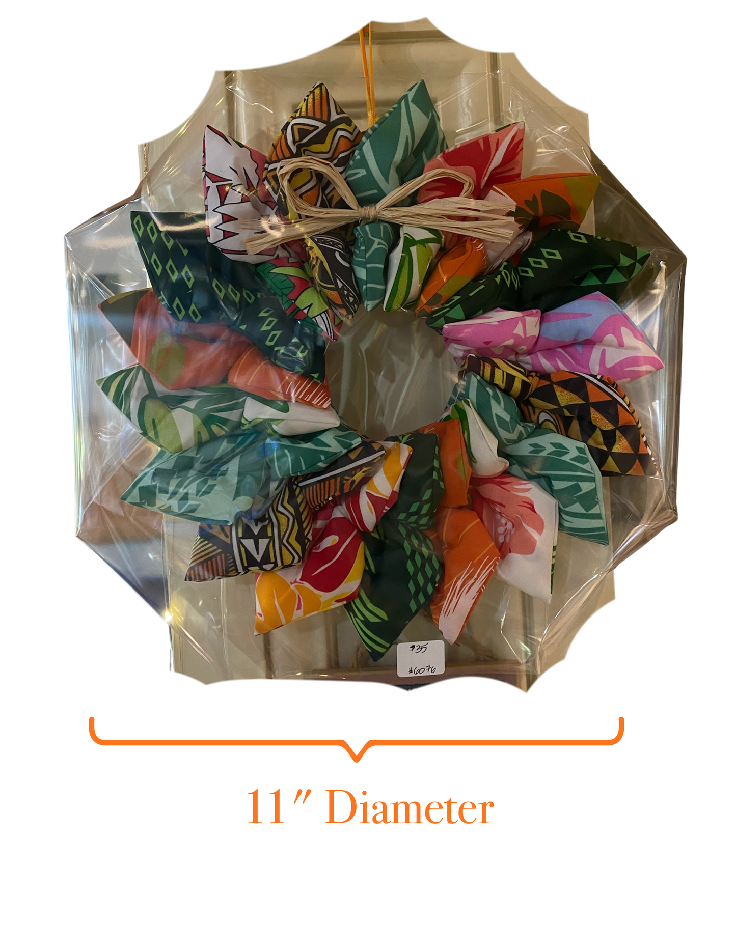 Handmade Christmas Wreath Colorful Hawai'i