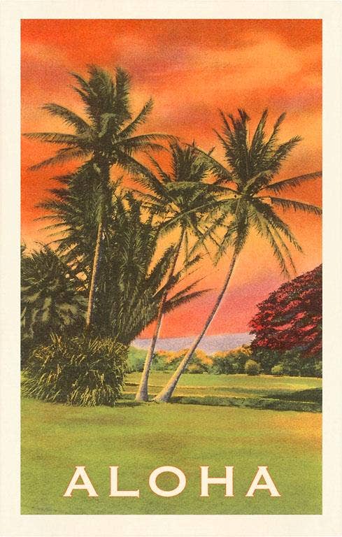 Magnet Aloha Palms at Sunset