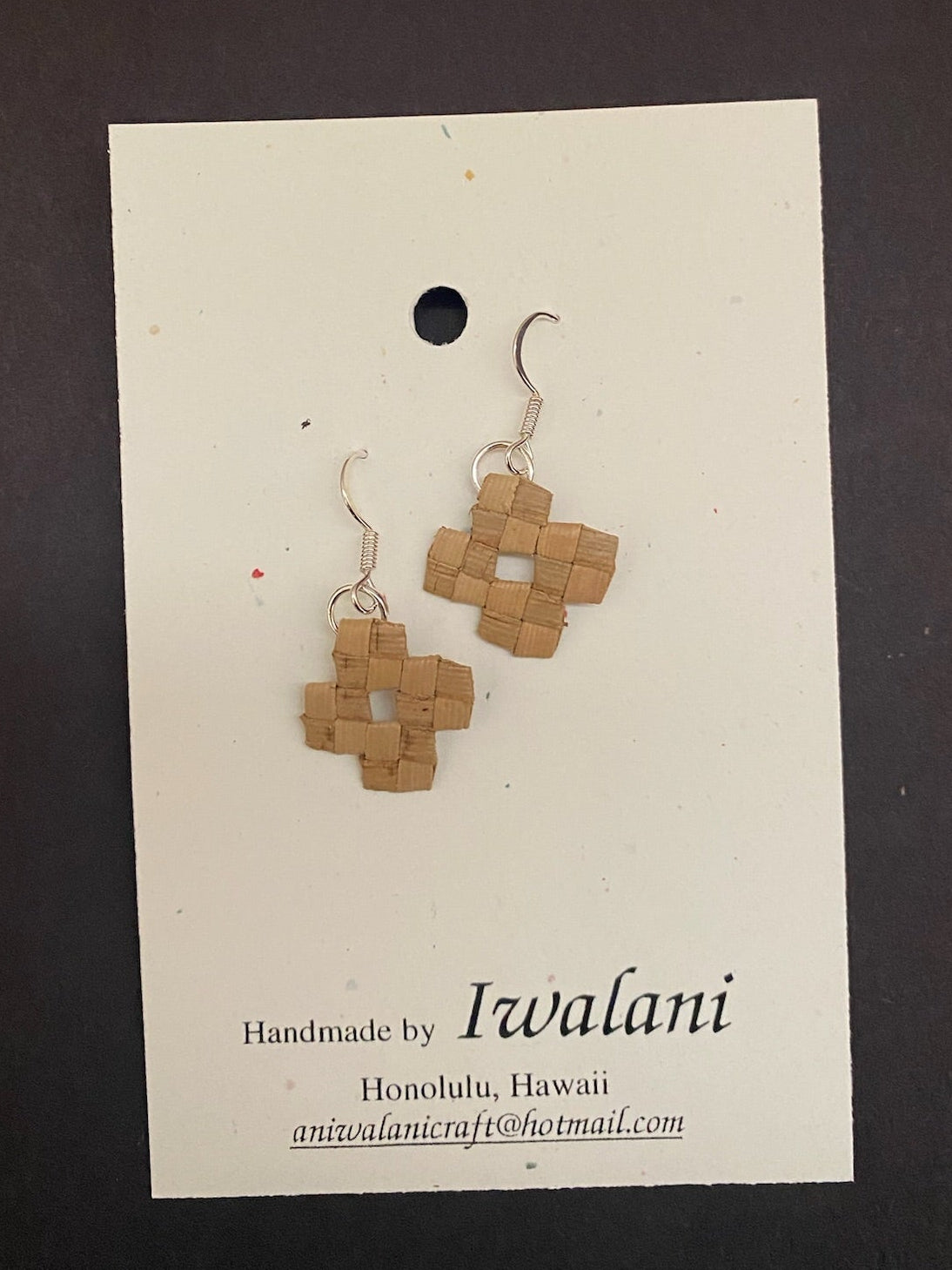 Pua Lauhala Earrings