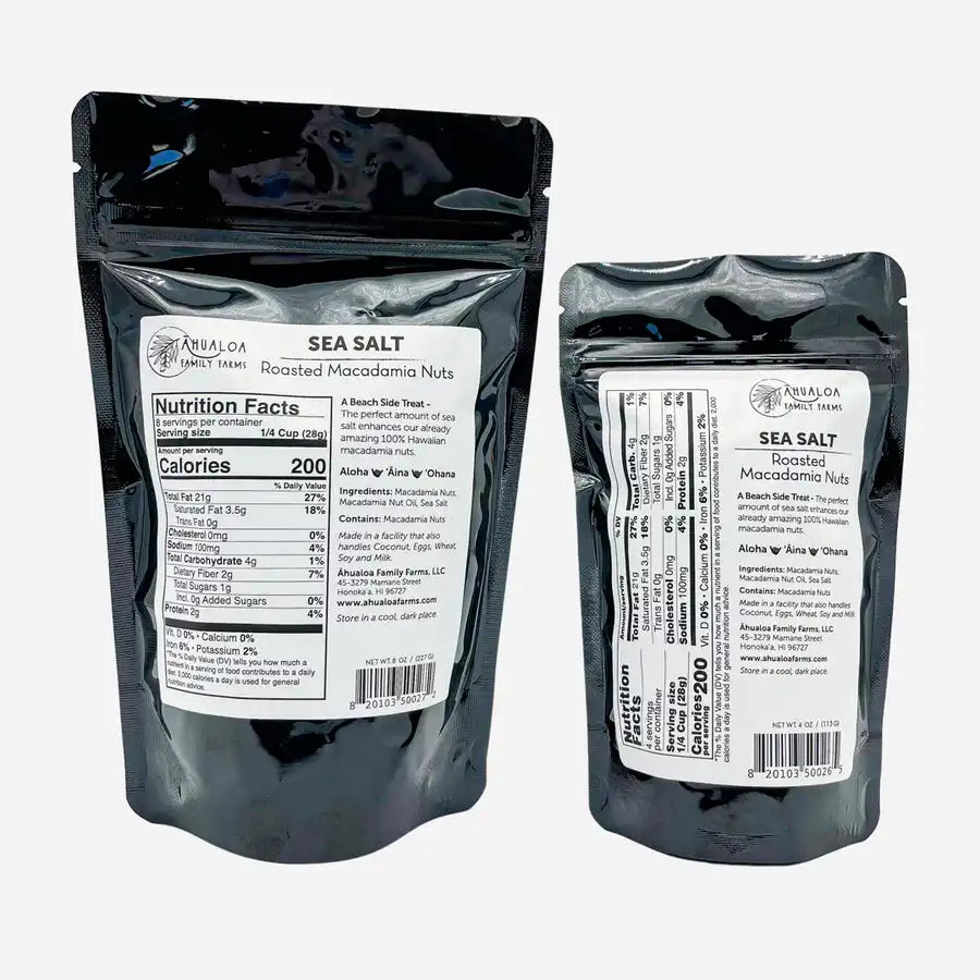 4oz. Sea Salt Mac Nuts