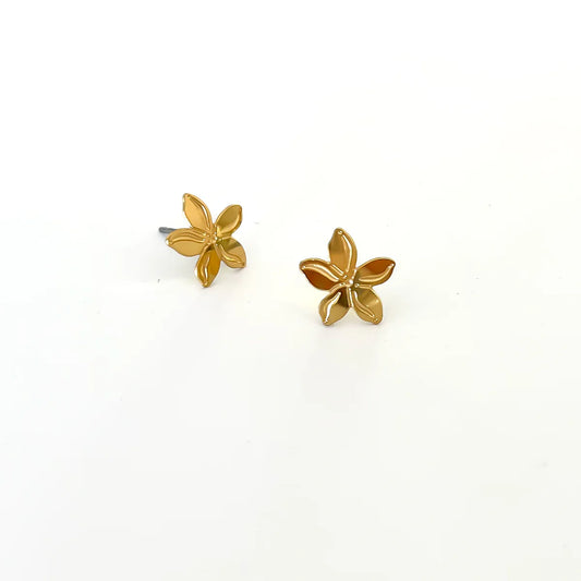 Tiny Pua Melia Studs - Gold