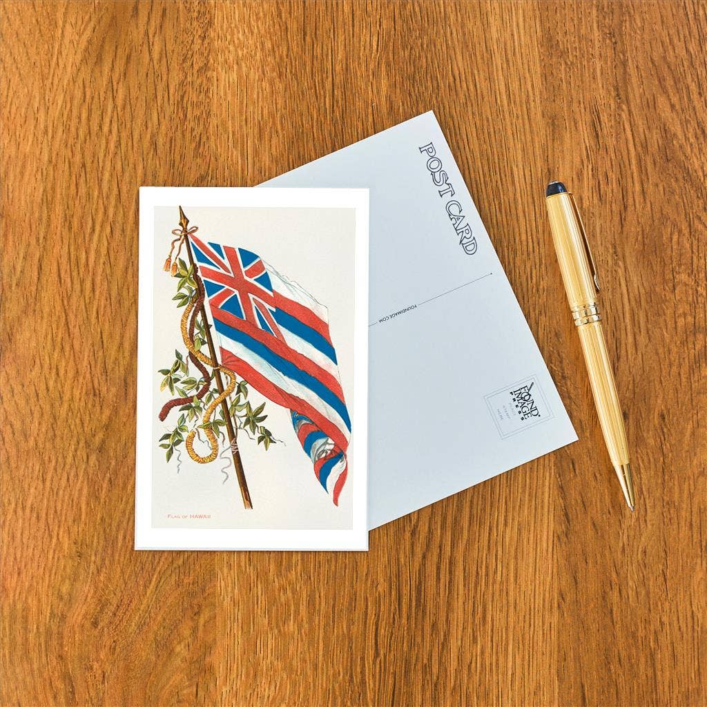 Postcard Flag of Hawaii
