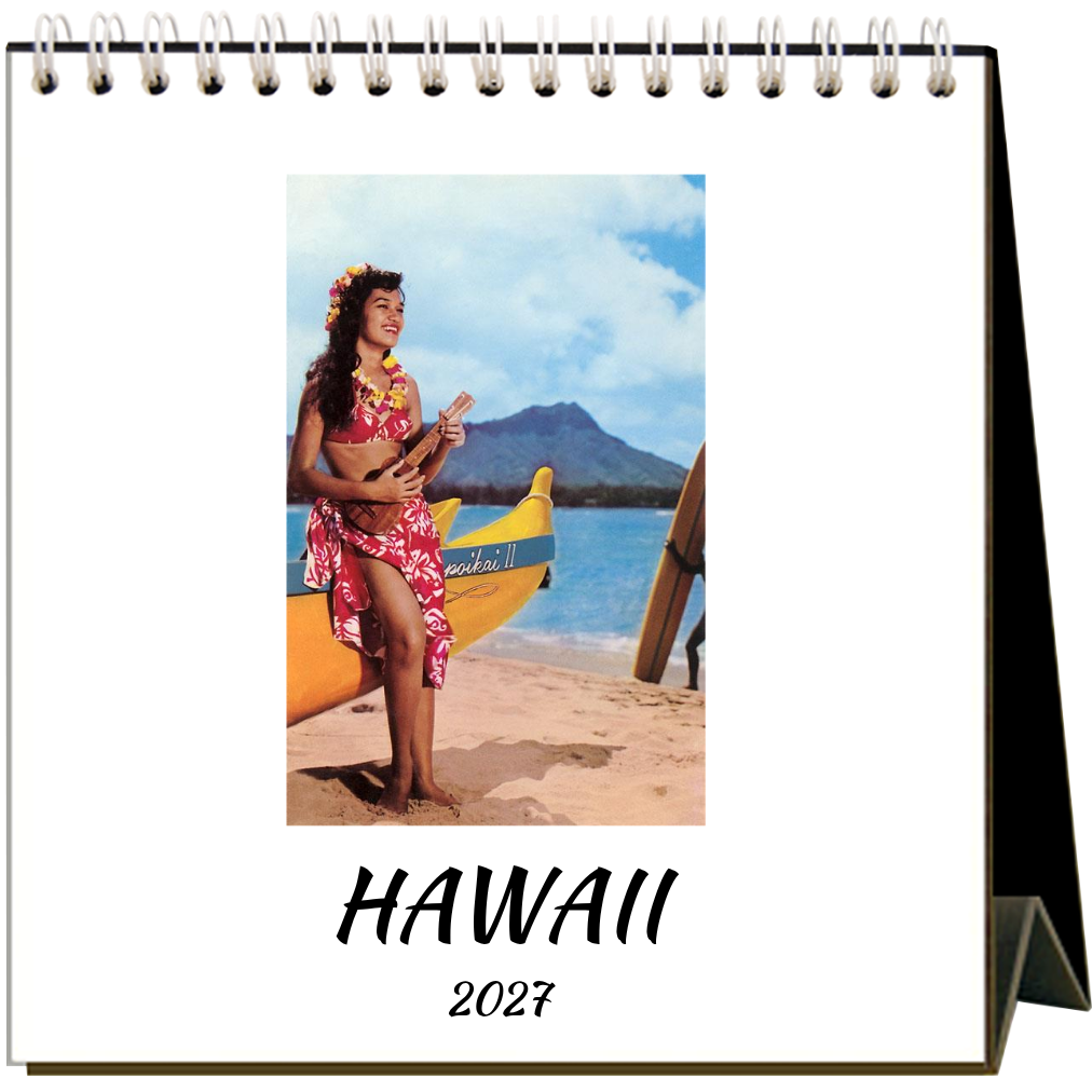 Hawaii 2027 Desk Calendar