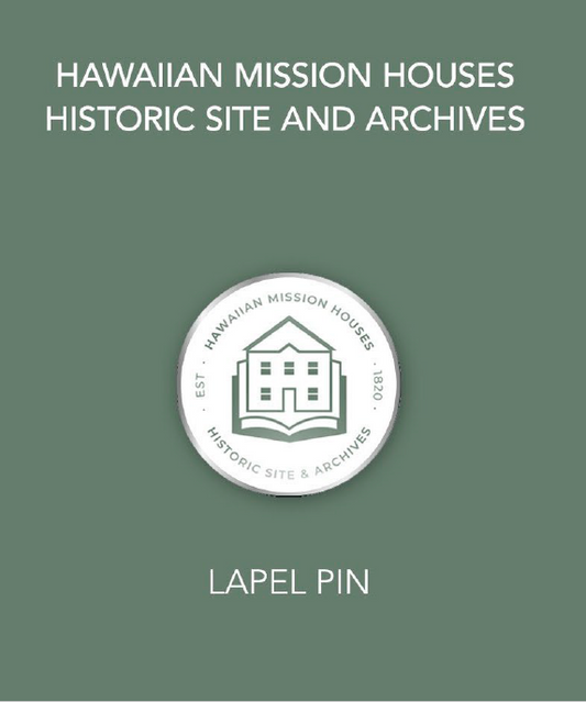 Hawaiian Mission Houses White Logo Lapel Pin